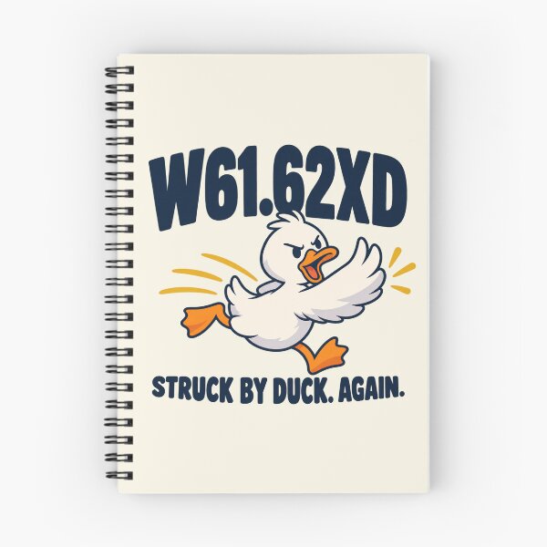Item preview, Medical Coder Funny W61.62XD Struck By Duck ICD 10 designed and sold by Fanverse Merchandise.