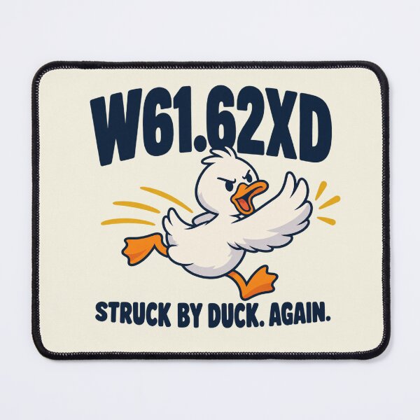 Item preview, Medical Coder Funny W61.62XD Struck By Duck ICD 10 designed and sold by Fanverse Merchandise.