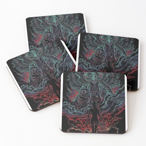 Item preview, Tema de fantasía oscura de la deidad alada cósmica designed and sold by Adronia.