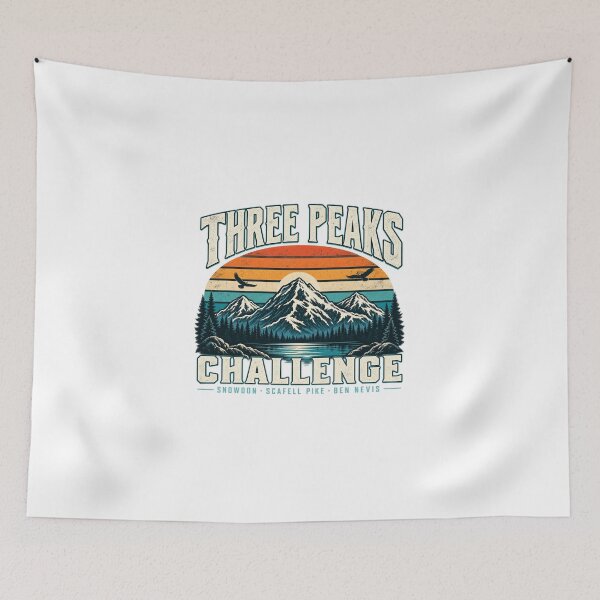 Item preview, 3 Peaks Challenge - Retro designed and sold by keltee.
