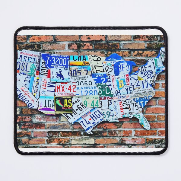 Item preview, United States License Plate Map designed and sold by GreatPlates.