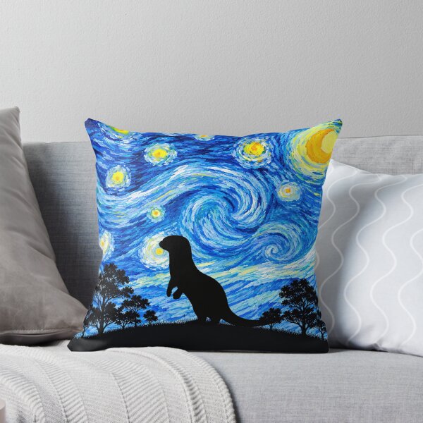 Item preview, Funny Otter Starry Night Painting Moon Star Zoo Boys Girls designed and sold by FurryHavenPH.