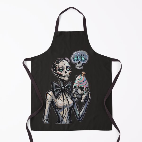 Item preview, Gothic Pastel Ice Cream Pug & Pastel Goth Skeleton Queen designed and sold by LujziWorld.
