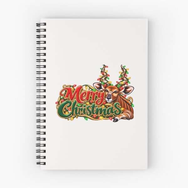 Item preview, Greater Kudu Holiday Christmas Artwork designed and sold by annenambiro.