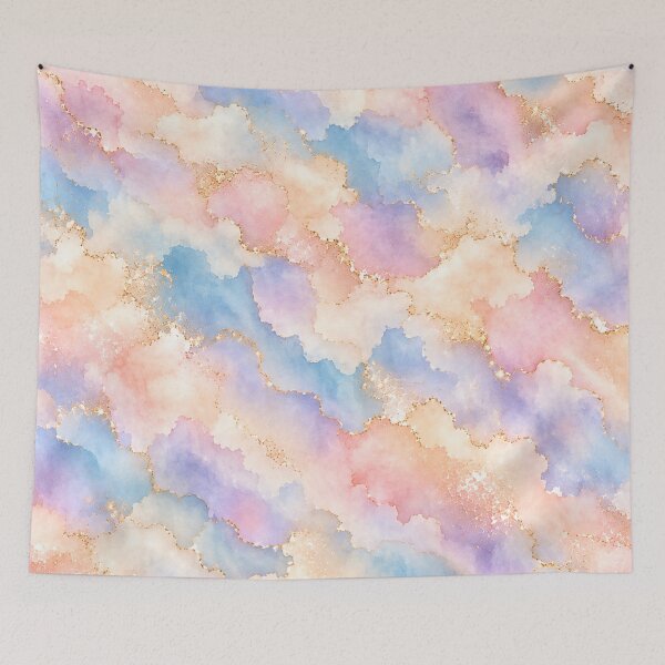 Item preview, Pastel Cloud Marble – Dreamy Watercolor Abstract Pattern designed and sold by HO•Designs.
