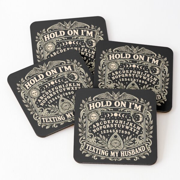 Item preview, Hold On I'm Texting My Husband Ouija Board Halloween Witchy Occult designed and sold by Rtcraftani.