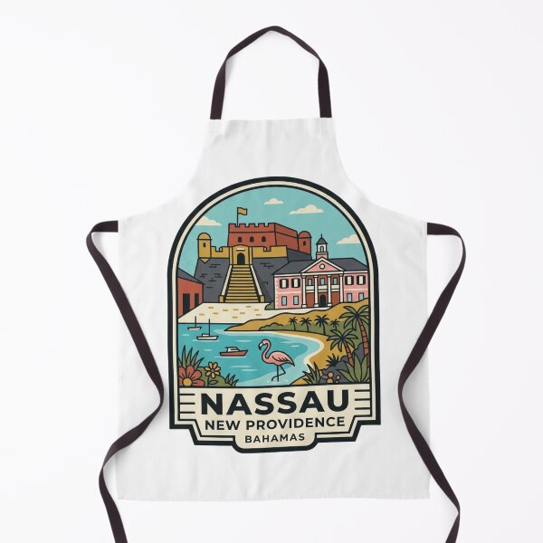 Item preview, Nassau Bahamas Vintage Travel Badge, Fort Fincastle & Flamingo Souvenir designed and sold by raedattia.