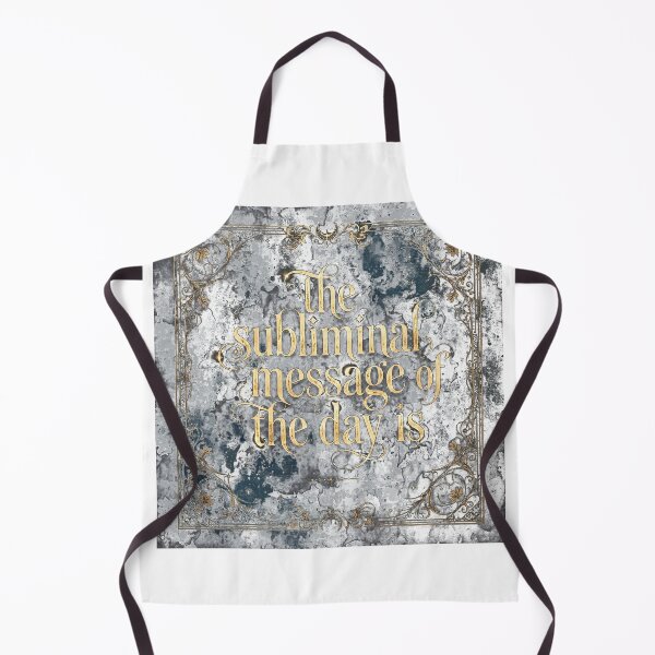 Item preview, Subliminal Message of the Day Celestial Gold Typography Art  designed and sold by NotSoSubtleRosiePeas.
