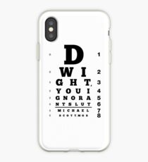 Vinilo o funda para iPhone Dwight, You Ignorant Slut