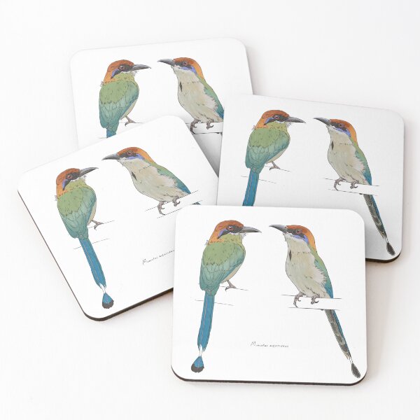 Item preview, Russet-Crowned Motmot designed and sold by Luzeilustración.