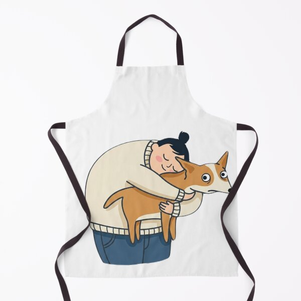 Item preview, Funny Terrified Dog Hug – Kawaii Dog Lover Humor designed and sold by SoftPawsAtelier.