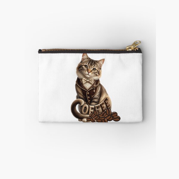 Item preview, Elegant Gentleman Cat Coffee Lover/قط القهوة الأنيق – عاشق القهوة designed and sold by Mona Artistry.