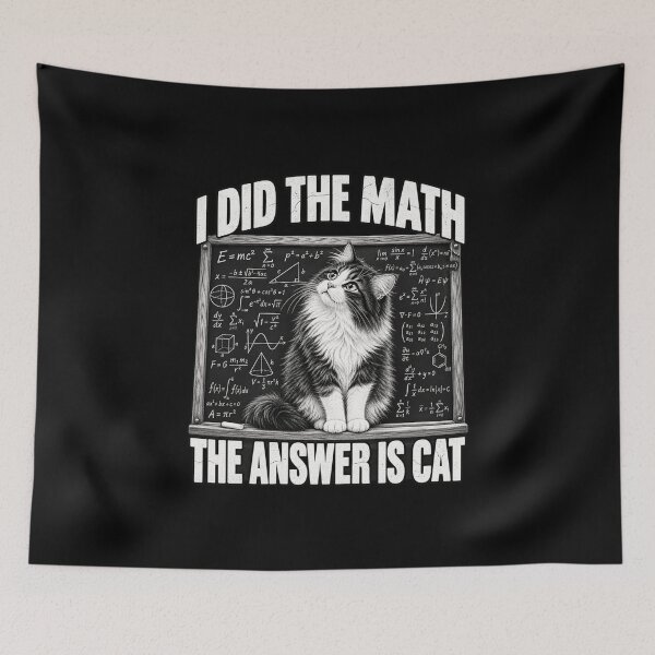 Item preview, I Did the Math The Answer Is Cat designed and sold by anapldv.