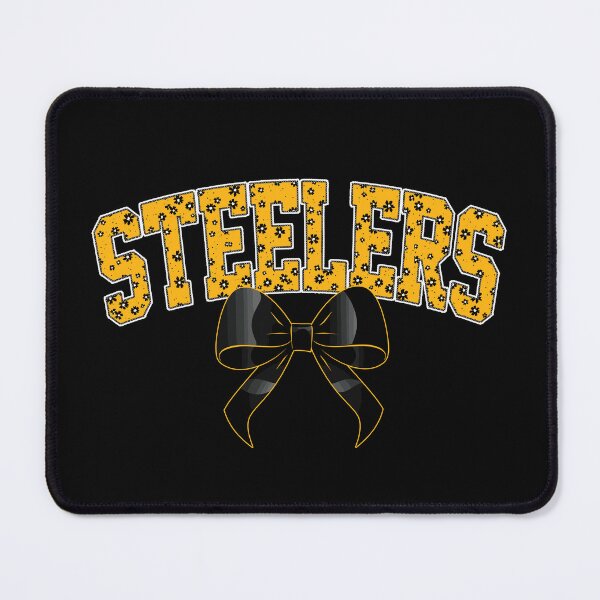 Item preview, Steelers Floral Coquette Bow For Pittsburgh Football Fans designed and sold by Floral Vintage.