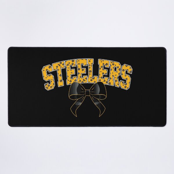 Item preview, Steelers Floral Coquette Bow For Pittsburgh Football Fans designed and sold by Floral Vintage.