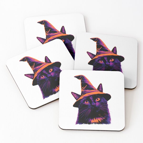 Item preview, Witchy Black Cat Pop Art designed and sold by Purrista Studio.