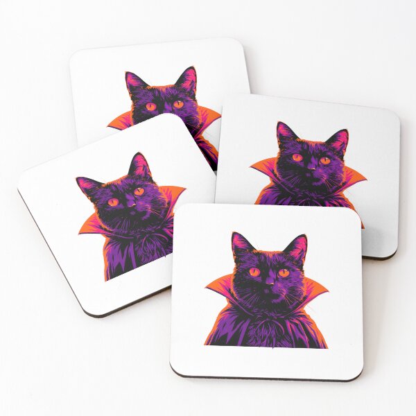 Item preview, Vampire Black Cat Pop Art designed and sold by Purrista Studio.