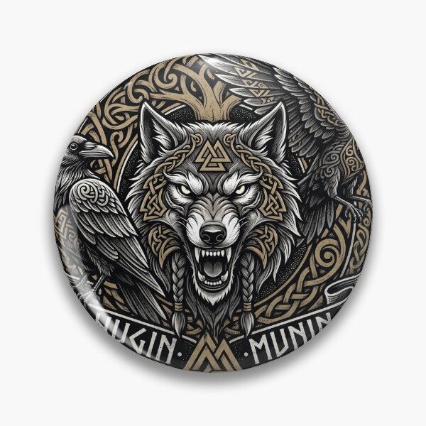 Item preview, hugin, munin , wolf designed and sold by Hephaestus's Forge.