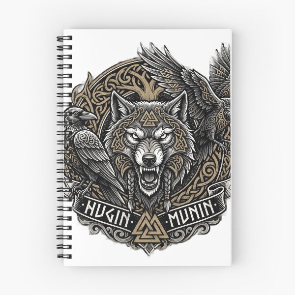 Item preview, hugin, munin , wolf designed and sold by Hephaestus's Forge.