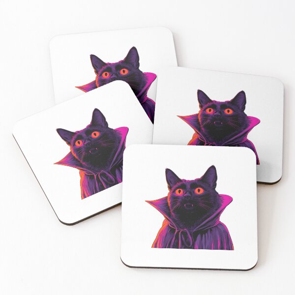 Item preview, Vampire Kitty with Fangs Pop Art designed and sold by Purrista Studio.