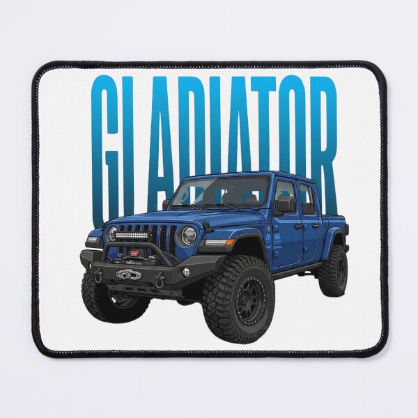 Artikelvorschau, Jeep Gladiator Offroad-Truck Blau 4x4 Overland Pickup Art entworfen und verkauft von Motorline44.