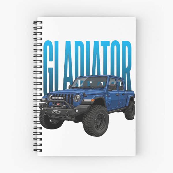 Artikelvorschau, Jeep Gladiator Offroad-Truck Blau 4x4 Overland Pickup Art entworfen und verkauft von Motorline44.