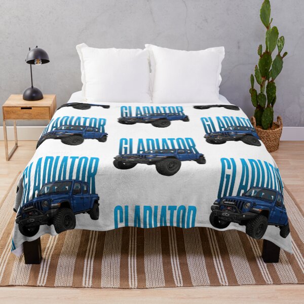 Item preview, Jeep Gladiator Off-Road Truck Blue 4x4 Overland Pickup Art designed and sold by Motorline44.