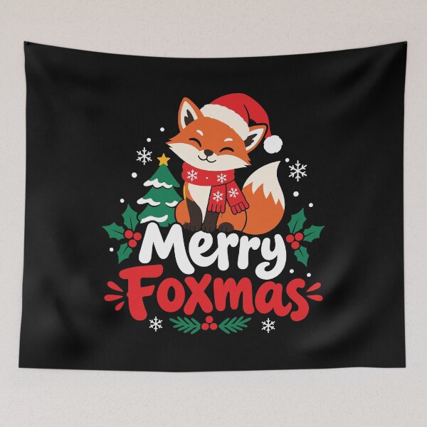 Item preview, Merry Foxmas Christmas Fox Holiday Cute Christmas designed and sold by mraihan.
