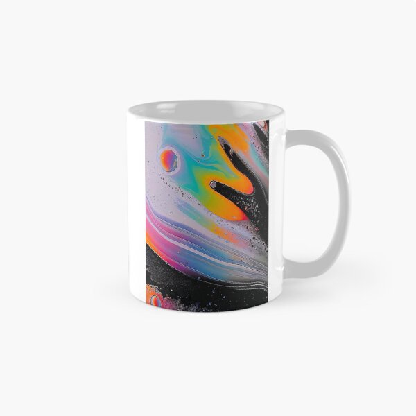 Item preview, Vibrant Rainbow Liquid Marble Art — Psychedelic Abstract Fluid Painting designed and sold by LYAN-STORE.