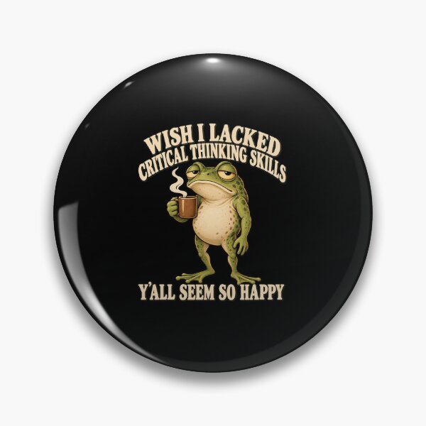 Item preview, Critical Thinking Frog Coffee Humor designed and sold by anapldv.
