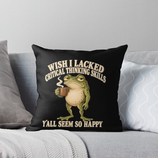 Item preview, Critical Thinking Frog Coffee Humor designed and sold by anapldv.