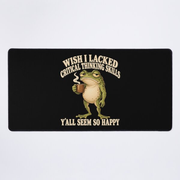 Item preview, Critical Thinking Frog Coffee Humor designed and sold by anapldv.