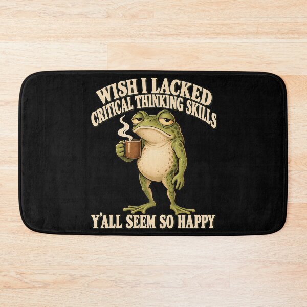 Item preview, Critical Thinking Frog Coffee Humor designed and sold by anapldv.