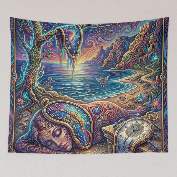 Item preview, Persistence of Memory - Psychedelic Dali Art designed and sold by Lucid Dream Pixel.