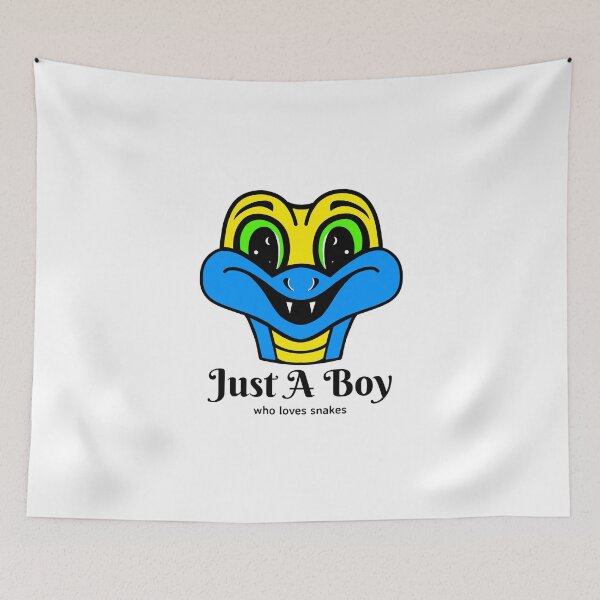 Item preview, Just A Boy Who Loves Snakes designed and sold by Sartoris Art.