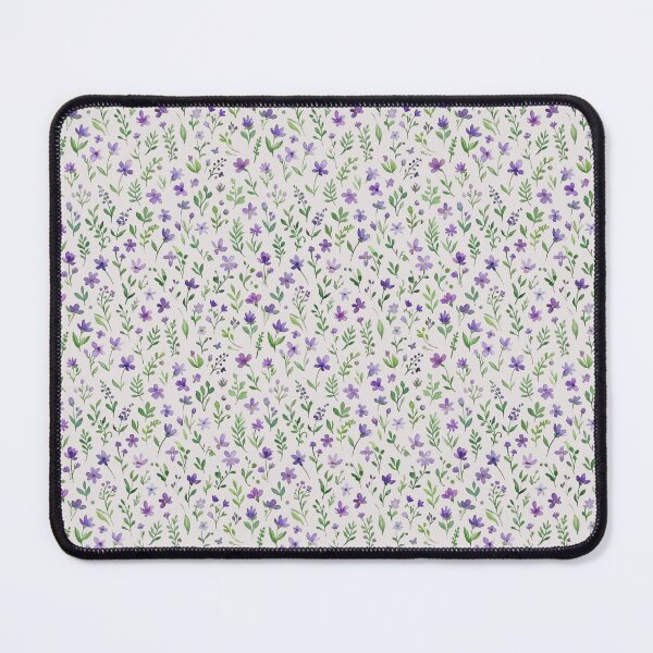 Item preview, Title Purple Wildflower Garden – Vintage Watercolor Spring Flower Pattern designed and sold by Qualali Studio.