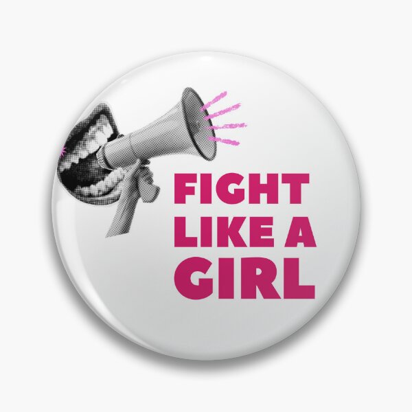 Item preview, Fight Like a Girl Retro Halftone Megaphone designed and sold by Fani*.