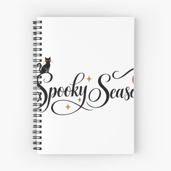 Item preview, Spooky Season Script with Black Cat and Moon designed and sold by bwanaboards.