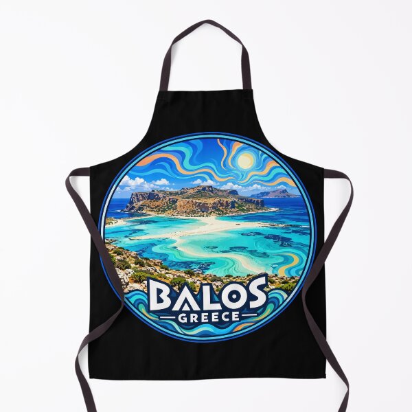 Item preview, Balos Lagoon Crete Greece Travel Trippy Art designed and sold by TomFrontierArt.
