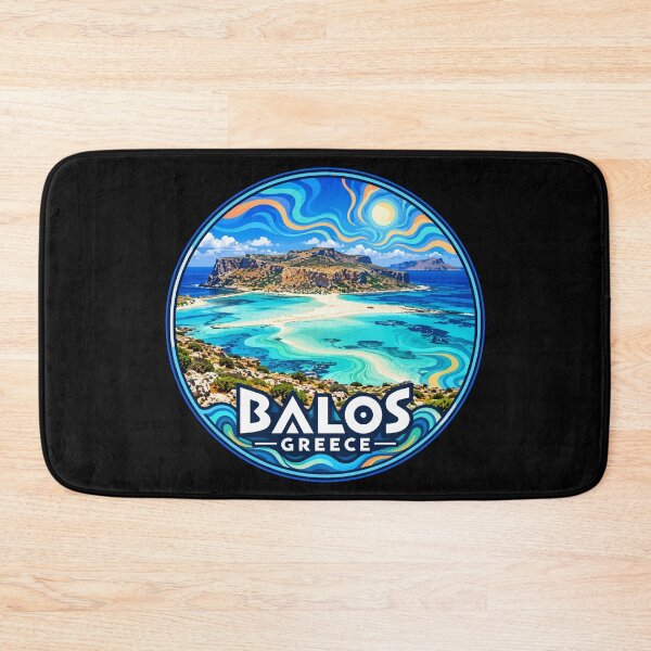 Item preview, Balos Lagoon Crete Greece Travel Trippy Art designed and sold by TomFrontierArt.