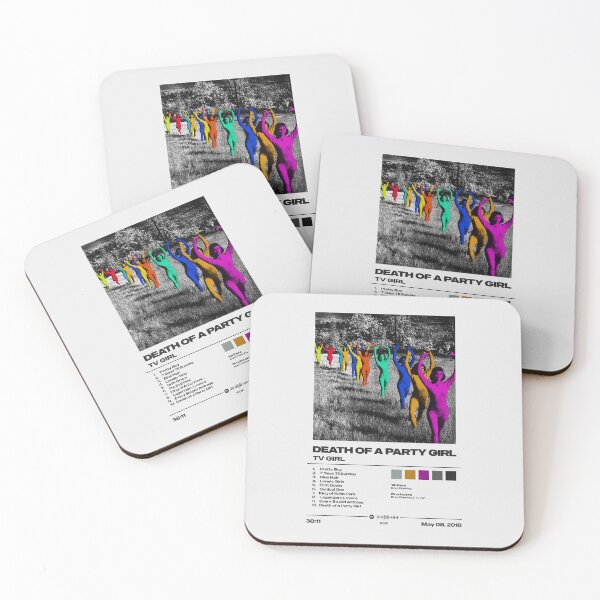 Item preview, Death of a Party Girl by TV Girl - Tracklist Art designed and sold by FourthWall Prints.