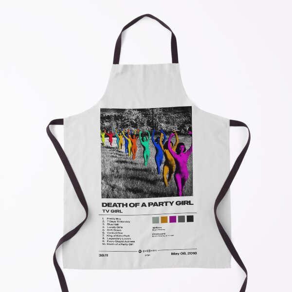 Item preview, Death of a Party Girl by TV Girl - Tracklist Art designed and sold by FourthWall Prints.