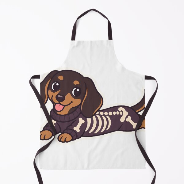 Item preview, Spooky Dachshund in Skeleton Sweater Halloween designed and sold by OuqCreations.