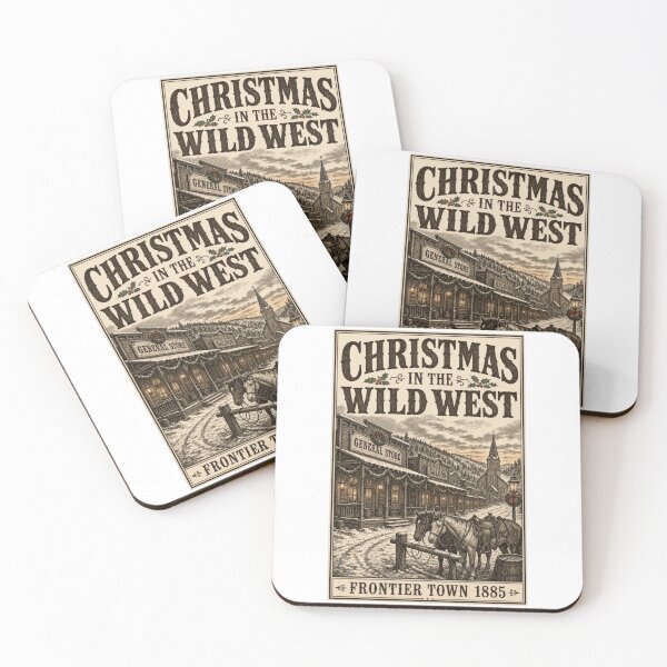 Item preview, Christmas in the Wild West Vintage Cowboy Holiday designed and sold by CKaracaCrafted.
