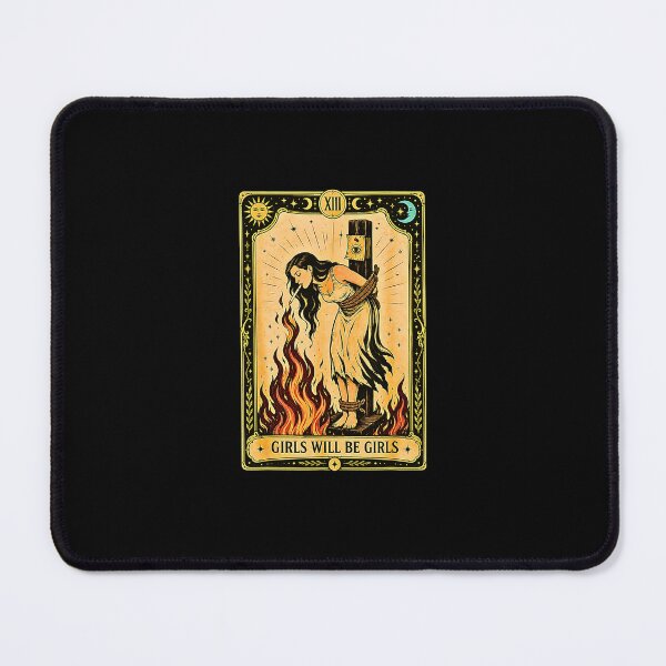 Item preview, Girls Will Be Girls Funny Witch Cigarette Tarot Card designed and sold by Byhergawaa.
