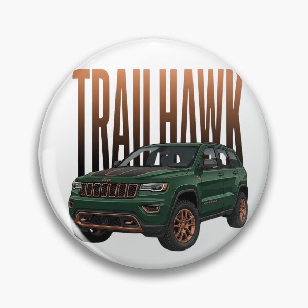 Aperçu de l'œuvre Jeep Grand Cherokee Trailhawk 4x4 SUV tout-terrain Art de l'aventure verte créée et vendue par Motorline44.