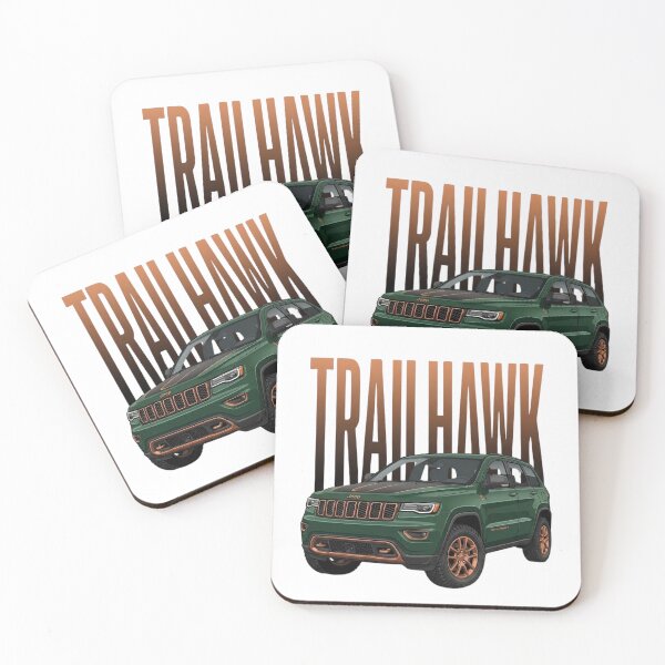 Item preview, Jeep Grand Cherokee Trailhawk 4x4 Off-Road SUV Green Adventure Art designed and sold by Motorline44.