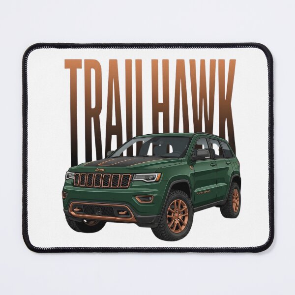 Item preview, Jeep Grand Cherokee Trailhawk 4x4 Off-Road SUV Green Adventure Art designed and sold by Motorline44.