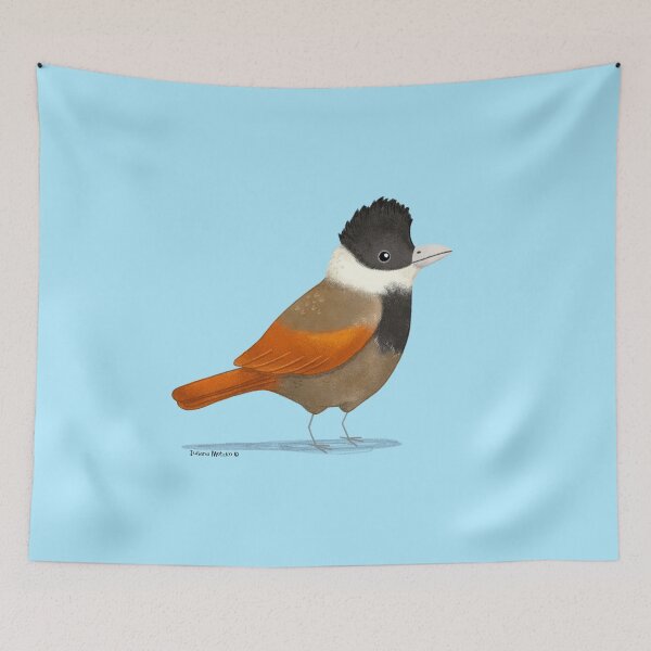 Item preview, White Bearded Antshrike Bird designed and sold by julianamotzko.