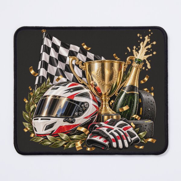 Item preview, Formula One Racing Podium – Motorsport Helmet & Trophy Sticker – Racing Fan Gift designed and sold by Infinite Images.